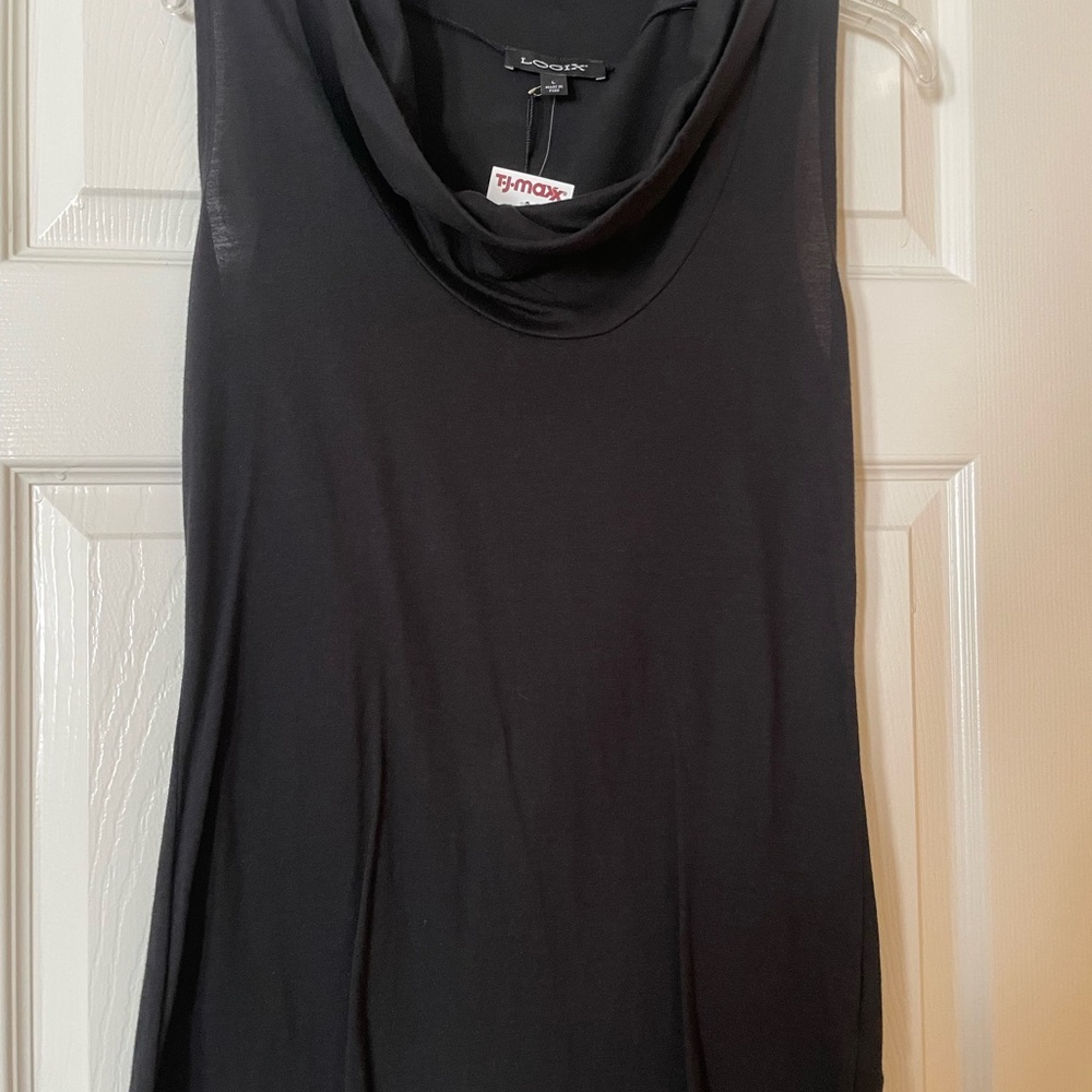 Cow neck sleeveless top